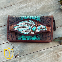 Load image into Gallery viewer, Hazy Horizon Embossed Leather Wallet