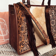Load image into Gallery viewer, Spring Branch Western Leather Tote Bag