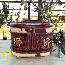 Load image into Gallery viewer, Leather Lasso Hand Tooled Leather Jewelry Box