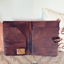 Load image into Gallery viewer, Miss Daisy Leather Notebook Portfolio