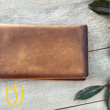 Load image into Gallery viewer, Western Boot Stitch Leather Wallet