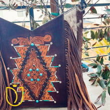 Load image into Gallery viewer, Cold Springs Western Leather Crossbody Purse