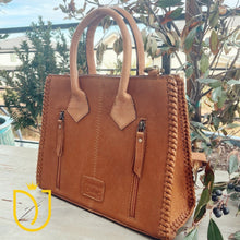 Load image into Gallery viewer, Prairie Rose Hand Tooled Leather Purse