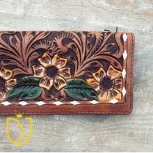 Load image into Gallery viewer, Sunny Smile Western Leather Wallet