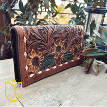Load image into Gallery viewer, Sunny Smile Western Leather Wallet
