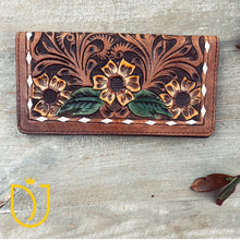 Load image into Gallery viewer, Sunny Smile Western Leather Wallet