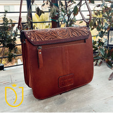 Load image into Gallery viewer, San Mateo Hand Tooled Leather Crossbody Purse