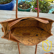 Load image into Gallery viewer, Wheatland Hand Tooled Leather Tote Bag
