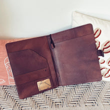 Load image into Gallery viewer, Miss Daisy Leather Notebook Portfolio
