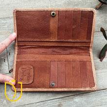 Load image into Gallery viewer, Carmichael Tan Hand Tooled Leather Wallet