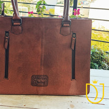 Load image into Gallery viewer, Maverick Hand Tooled Leather Tote Bag