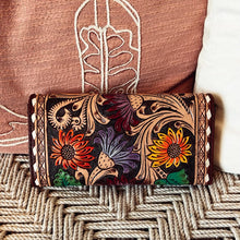 Load image into Gallery viewer, Bellemont Hand Tooled Leather Crossbody Wallet