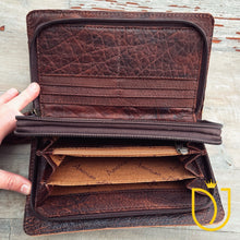 Load image into Gallery viewer, Great Plains Hand Tooled Leather Crossbody Wallet