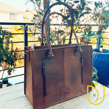 Load image into Gallery viewer, Cooke County Hand Tooled Leather Tote Bag