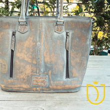 Load image into Gallery viewer, Weatherford Hand Tooled Leather Tote Bag