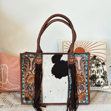 Load image into Gallery viewer, Country Meadows Western Leather Tote Bag