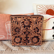 Load image into Gallery viewer, Spanish Trail Hand Tooled Leather Jewelry Case