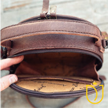 Load image into Gallery viewer, Wonder Valley Hand Tooled Leather Canteen Purse