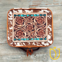 Load image into Gallery viewer, The Addison Hand Tooled Leather Jewelry Box