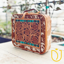 Load image into Gallery viewer, The Addison Hand Tooled Leather Jewelry Box