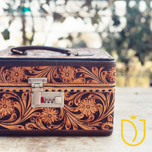 Load image into Gallery viewer, Copper Ridge Hand Tooled Leather Jewelry Box