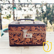 Load image into Gallery viewer, Copper Ridge Hand Tooled Leather Jewelry Box