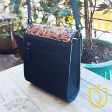 Load image into Gallery viewer, Saddlebag Chic Hand Tooled Leather Crossbody Purse