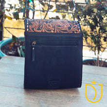 Load image into Gallery viewer, Saddlebag Chic Hand Tooled Leather Crossbody Purse