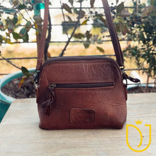 Load image into Gallery viewer, The Angelina Hand Tooled Leather Crossbody Purse