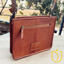 Load image into Gallery viewer, Antique Beauty Hand Tooled Leather Crossbody Purse