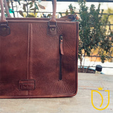 Load image into Gallery viewer, Fairview Heights Western Leather Tote Bag