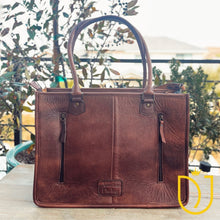Load image into Gallery viewer, Fairview Heights Western Leather Tote Bag