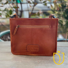 Load image into Gallery viewer, Castle Park Hand Tooled Leather Crossbody Purse