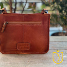 Load image into Gallery viewer, Castle Park Hand Tooled Leather Crossbody Purse