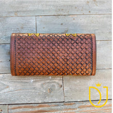 Load image into Gallery viewer, Providence Sunflower Hand Tooled Leather Wallet