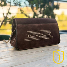 Load image into Gallery viewer, The Glory Suede Boot Stitch Purse