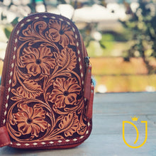 Load image into Gallery viewer, Rodeo Grace Hand Tooled Leather Sling Bag
