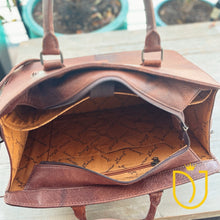 Load image into Gallery viewer, Deer Lodge Hand Tooled Leather Tote Bag