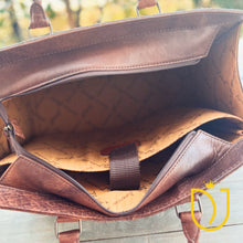 Load image into Gallery viewer, Deer Lodge Hand Tooled Leather Tote Bag