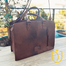 Load image into Gallery viewer, Deer Lodge Hand Tooled Leather Tote Bag