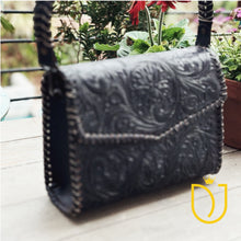 Load image into Gallery viewer, Desert Dancer Hand Tooled Leather Crossbody Purse