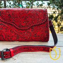 Load image into Gallery viewer, Sweetwater Hand Tooled Leather Crossbody Purse