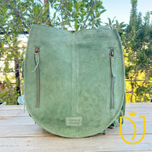 Load image into Gallery viewer, Whitehorse Green Western Leather Crossbody Purse