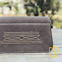 Load image into Gallery viewer, The Glory Suede Boot Stitch Purse