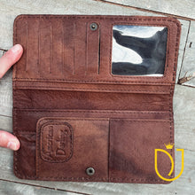 Load image into Gallery viewer, Flower Reserve Hand Tooled Leather Wallet