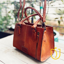 Load image into Gallery viewer, Judith Basin Hand Tooled Leather Tote Bag