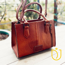 Load image into Gallery viewer, Judith Basin Hand Tooled Leather Tote Bag