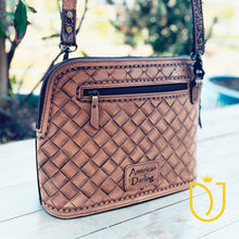 Load image into Gallery viewer, Maverick Hand Tooled Leather Crossbody Purse