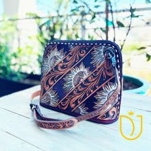 Load image into Gallery viewer, Maverick Hand Tooled Leather Crossbody Purse
