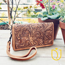 Load image into Gallery viewer, Horse Creek Hand Tooled Leather Wallet